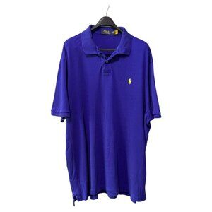 Polo‎ Ralph Lauren Mens Royal Blue Collar Short Sleeve Polo Shirt Size XXL